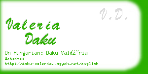 valeria daku business card